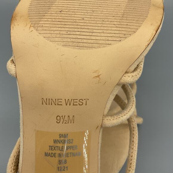 Nine West Women’s Kims Strappy Sandals Beige Size 9.5M - Picture 5 of 10